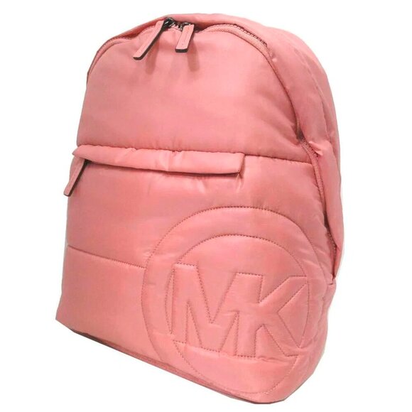 S Michael Kors Rae Medium Quilted Nylon Peach Rose Backpack 35F1U5RB2C NWT $368 - Picture 1 of 10